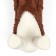 Sheepskin coat for dogs, size m, brown