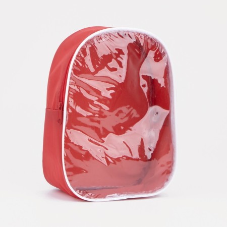 Cosmetic bag with lightning, red color-1