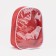 Cosmetic bag with lightning, red color