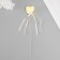 Decor for creativity "Heart" (UP. 12 pcs.) Length 20 cm, ivori