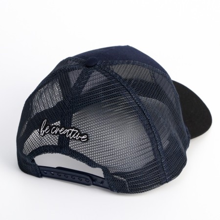 Men's cap with a net "Night", blue color, rn 56-2