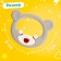 A set of teething for the teeth "Mishutka", 3 pcs.