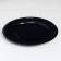 Disposable plate "black" laminated, cardboard, 18 cm
