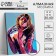 Diamond mosaic with a partial filling on the subframe "Girl in Colors", 30 x 40 cm