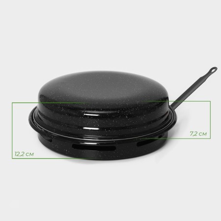 Sleepy-grill Healthy Grill, D = 33 cm, enameled coating, black color-3
