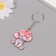 Tail tree "Elephant with a colored wreath" 4.1x3.5x0.3 cm