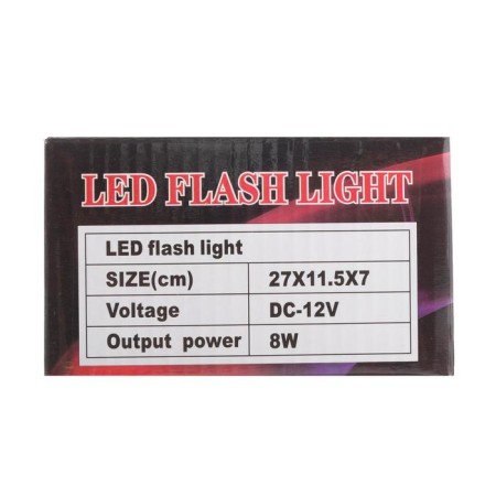 Signal strobe for windshield 12 LED, 12V, 9 modes, red-blue-10