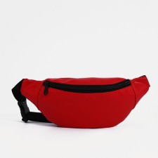 Lightning waist bag, external pocket, red color