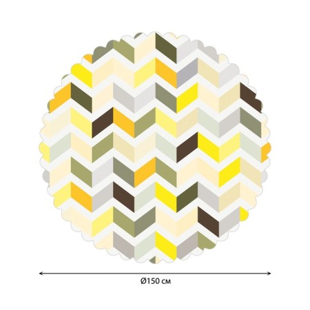 The tablecloth “Zigzag's paints”, round, Saten, d = 150 cm-1