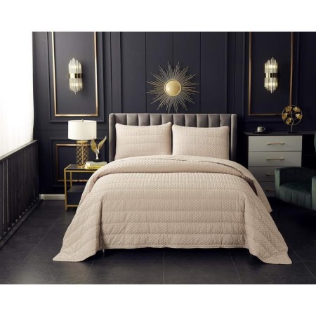 A set with a bedspread "Irma", size 230x250 cm, 50x70 cm - 2 pcs, beige color