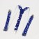 Lifts, width 2.5 cm, blue color