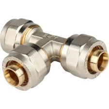 The STOUT SFS-0009-000020 tee, D = 20x20x20 mm, for metal-plastic pipes, screw