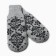 Female mittens, light gray, size 18