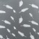 Flower film, matte, "feathers", white, 0.6 x 9m ± 5%