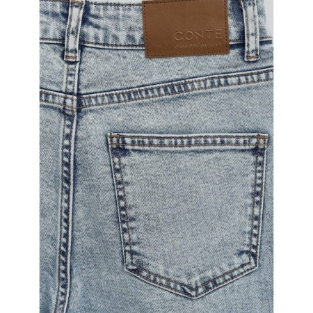 Women's jeans with a high landing CONTE Elegant Balloon, size XXS, color Light Blue-10