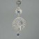 Suspension from the evil eye Metal "owl on a tree" 22 cm