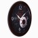 Watching clock, series: interior, "cup of coffee", smooth move, d-29 cm, brown