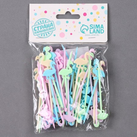 Flamingo skewers, 50 pcs.-3