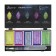 Watercolor paints, pearl, + brush, in a plastic box, 5 colors