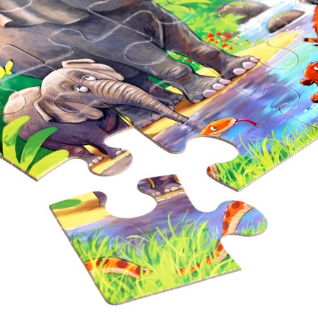Maxi-Pazle "Animals of the Jungle", 40 elements-4