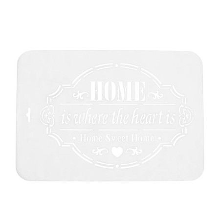 Plastic stencil "Home" 22x31 cm-3