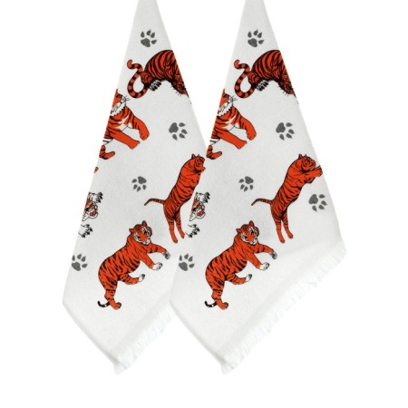 Kitchen towel Diva Afrodita "Tigers", 360 gr, size 40x60 cm-1