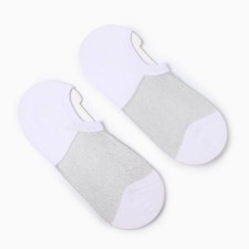 Women's socks shortened, white color, size 36-40