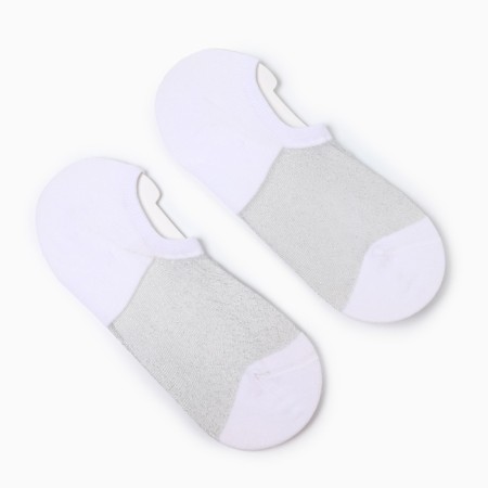 Women's socks shortened, white color, size 36-40