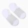 Women's socks shortened, white color, size 36-40