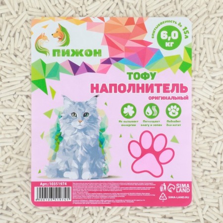 Filler Tofu, "Pigger" Original 6 kg absorbability up to 15 liters-1