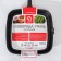 Pan grill Cast iron shade "Square", 23 × 23 cm, with a drain and a pen, black color