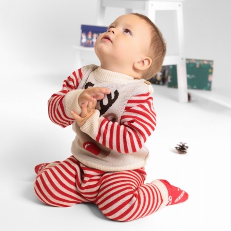 Cost Knitted baby Me "Deer" Growth 74-80 cm-2