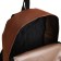 Youth backpack with lightning, external pocket, brown color