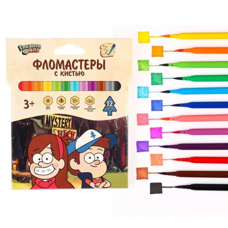 Fleeters with a brush, 12 colors, gravity farz-6