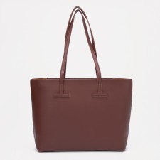 Zipper bag with zipper, brown color