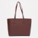 Zipper bag with zipper, brown color