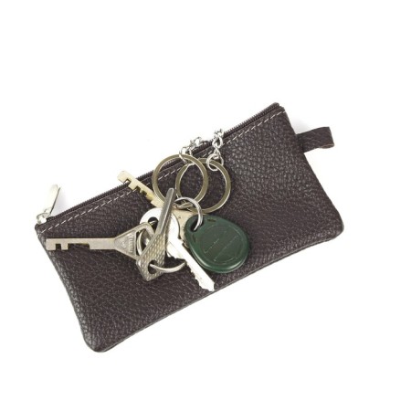Key of zipper, length 14 cm, brown color-1