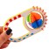 Rattle "textured handle", color mix, crush me