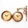 The clock is double -sided, on the suspension "Sabatini", a smooth move, 35 x 30 cm, dial 20 cm