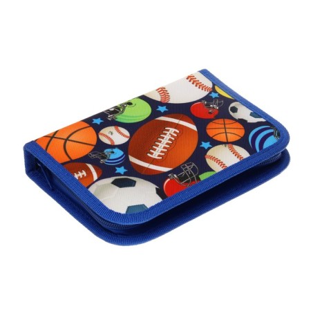 Penal School "Balls", 13 x 19.5 cm, with lightning, 1 section, with filling, fabric-1