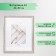 Photo frame plastic Gallery 40x50 cm 642948-16, brown with gold (plastic screen)
