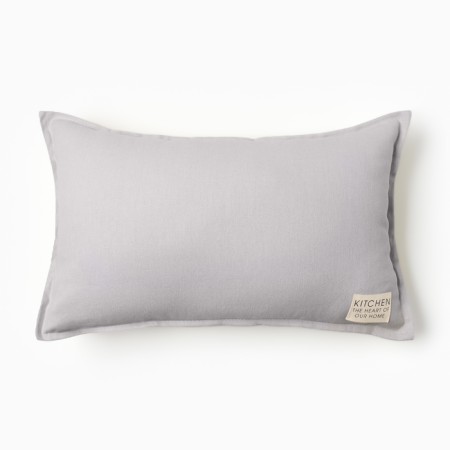 Ethel pillow, 30x50+1 cm, light gray, 100% cotton