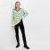 Female jumper, dark green color, one size (42-46)