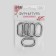 Oval -karabin, 31 × 20 mm / 22 × 12 mm, thickness - 4 mm, 5 pcs, silver color
