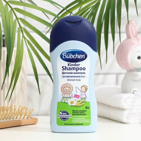 Children's shampoo for sensitive Bubchen skin with chamomile extract and wheat proteins, 200 ml