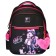 School backpack, 40 x 33 x 19 cm, ergonomic back, Stavia "anime", black/purple