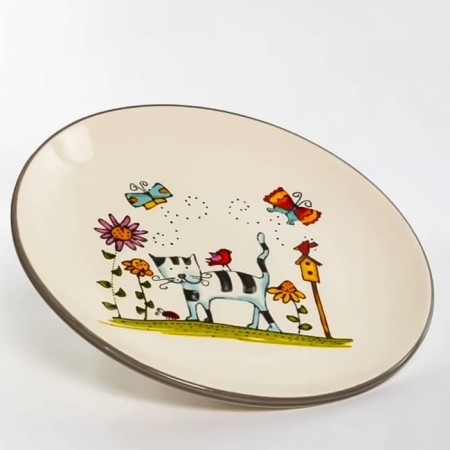 Round elrington "Striped cat", 24 cm-1