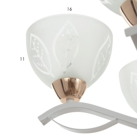 Baalin chandelier 5he27 40w is white 54x54x56 cm Bayerlux-4