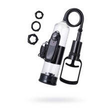 Помпа для пениса Toyfa A-toys с вибрацией, PVC, цвет чёрный, 22,8 см