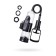 Toyfa A-Toys penis pump with vibration, PVC, black color, 22.8 cm